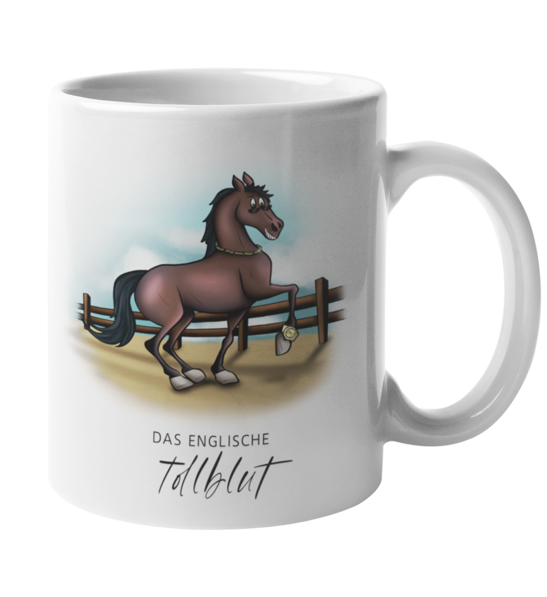 "englisches Tollblut" Tasse – galoppos "englisches Tollblut" Tasse – galoppos
