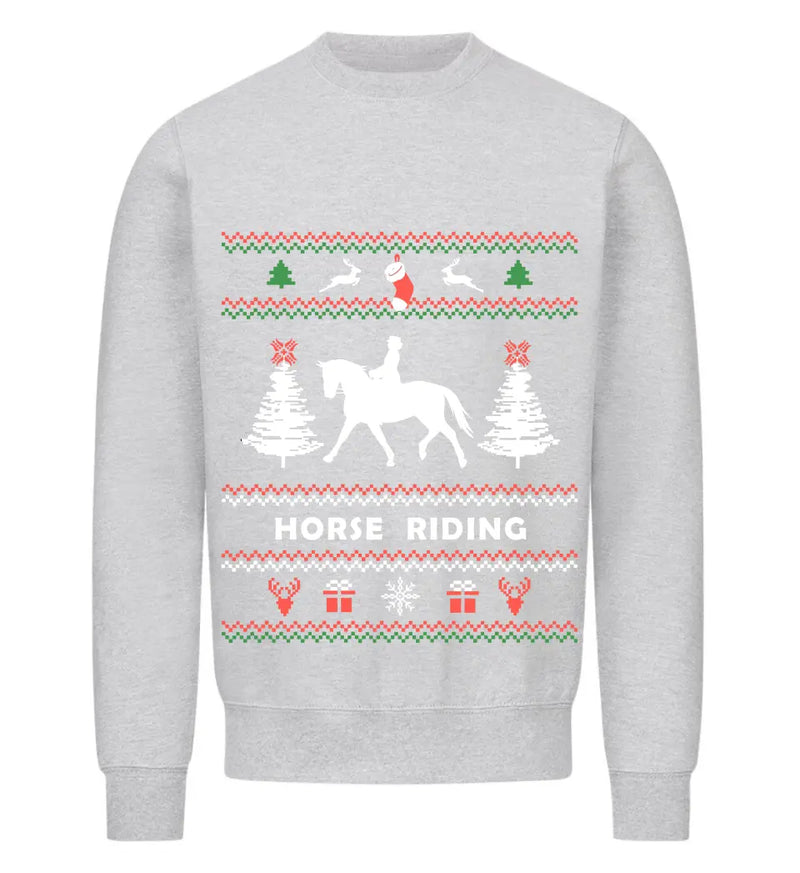 "Christmas Horse Riding" Sweater unisex