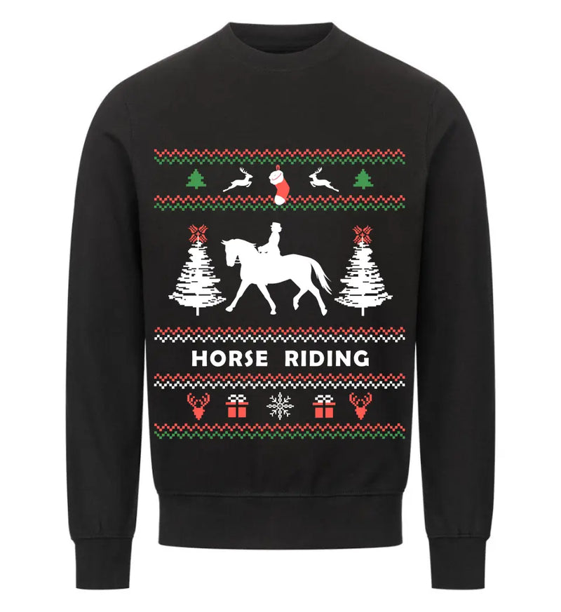 "Christmas Horse Riding" Sweater unisex