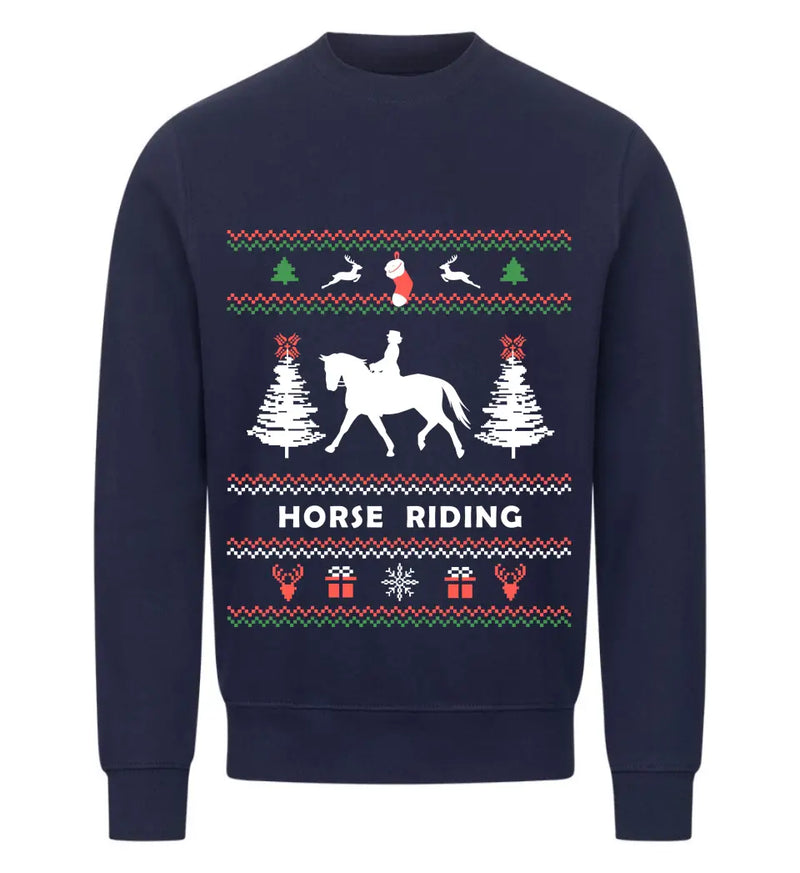 "Christmas Horse Riding" Sweater unisex