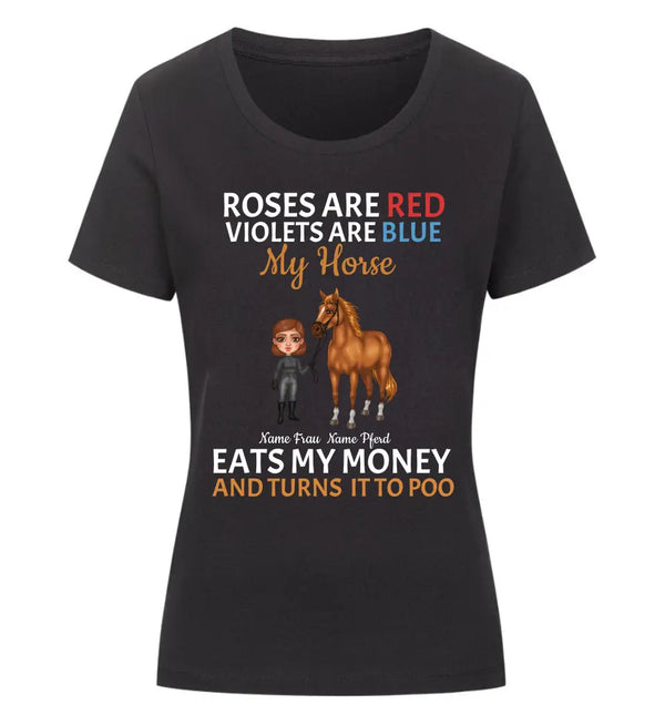 "my horse" T-Shirt Damen (personalisierbar)