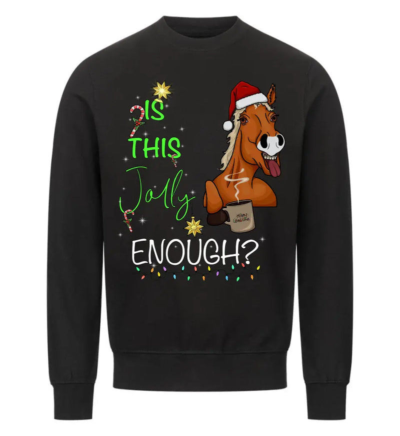 "Christmas Horse" Sweater unisex (personalisierbar)