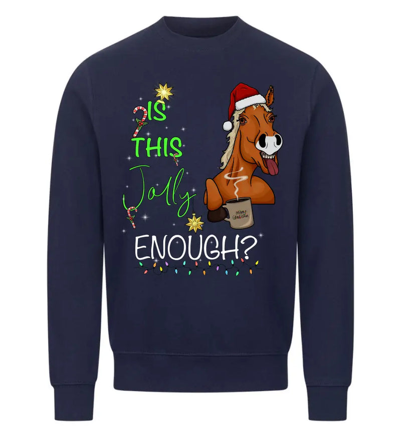 "Christmas Horse" Sweater unisex (personalisierbar)