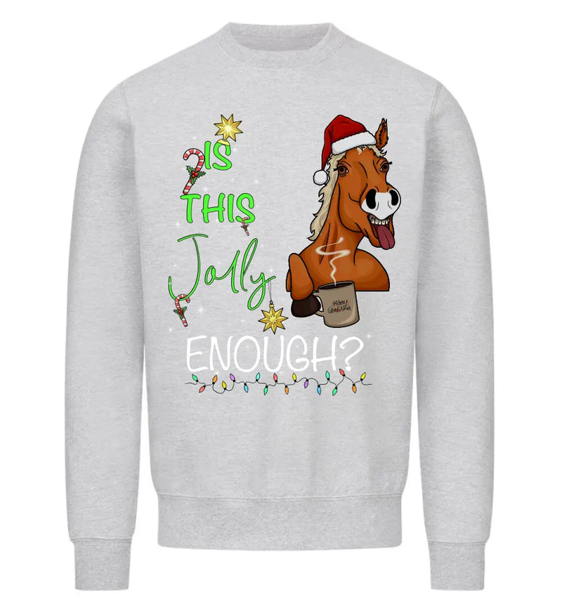 "Christmas Horse" Sweater unisex (personalisierbar)