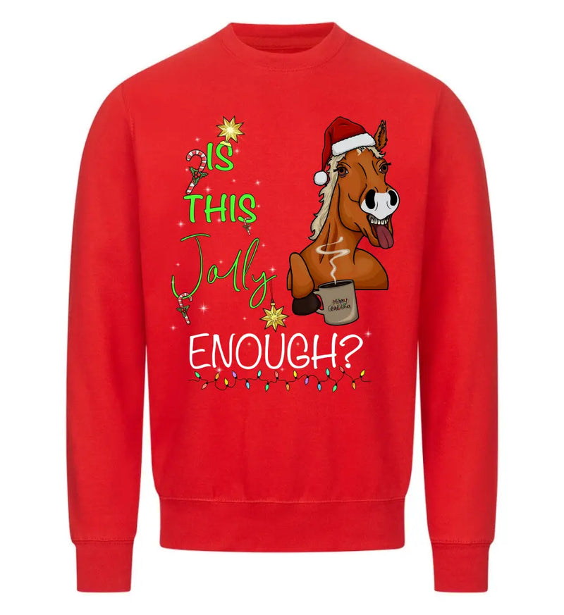 "Christmas Horse" Sweater unisex (personalisierbar)