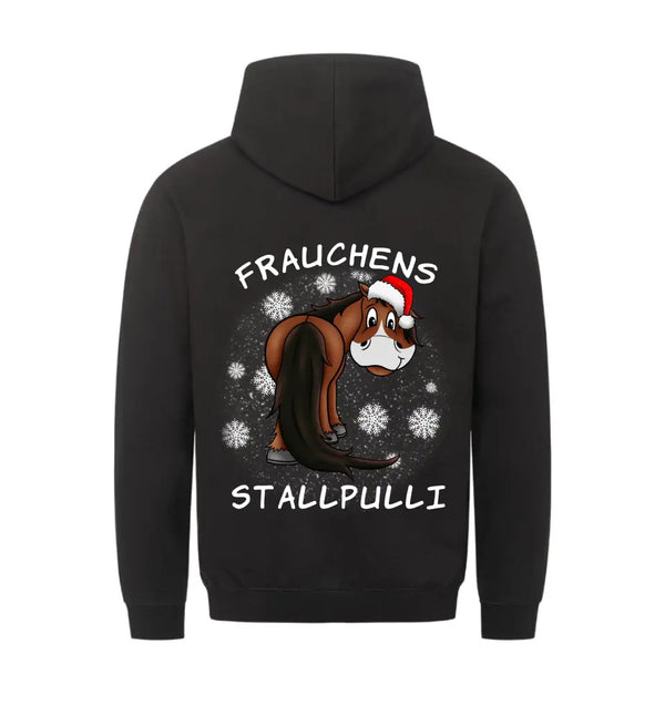 "Frauchens Stallpulli" Christmas Hoodie (personalisierbar)