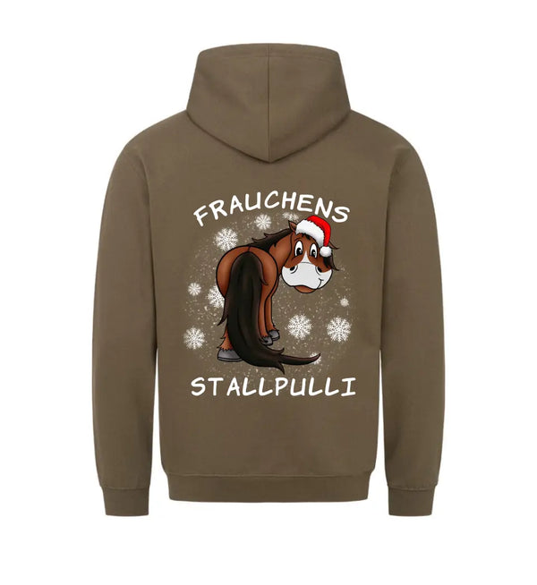 "Frauchens Stallpulli" Christmas Hoodie (personalisierbar)