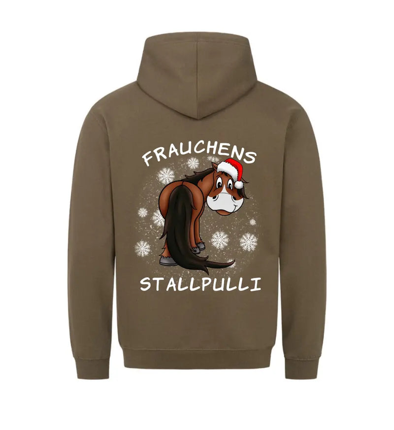 "Frauchens Stallpulli" Christmas Hoodie (personalisierbar)