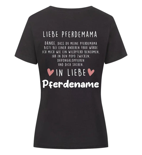 "Liebe Pferdemama" T-Shirt Damen