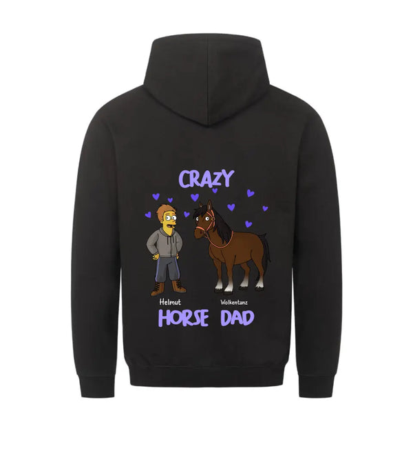 "crazy horse dad" Hoodie Herren (personalisierbar)