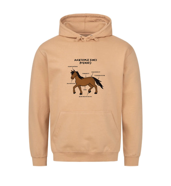 "Anatomie eines Pferdes" Hoodie unisex