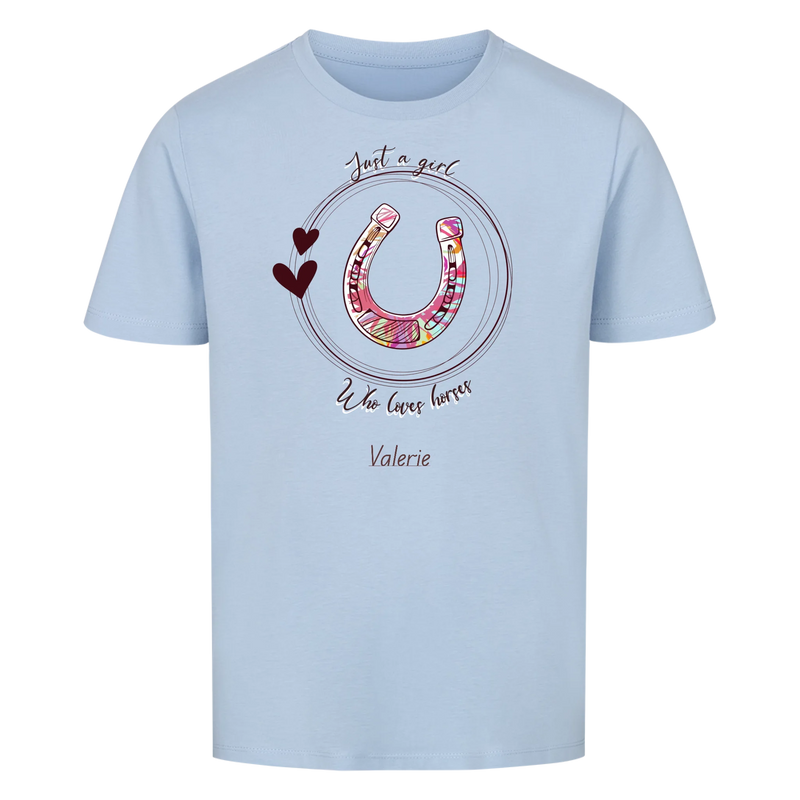 "Pferdemädchen" T-Shirt Mädchen
