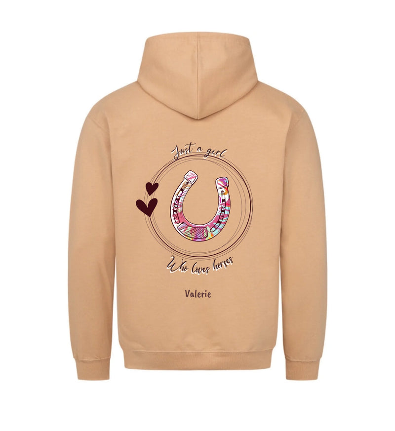 "just a girl" Hoodie Damen