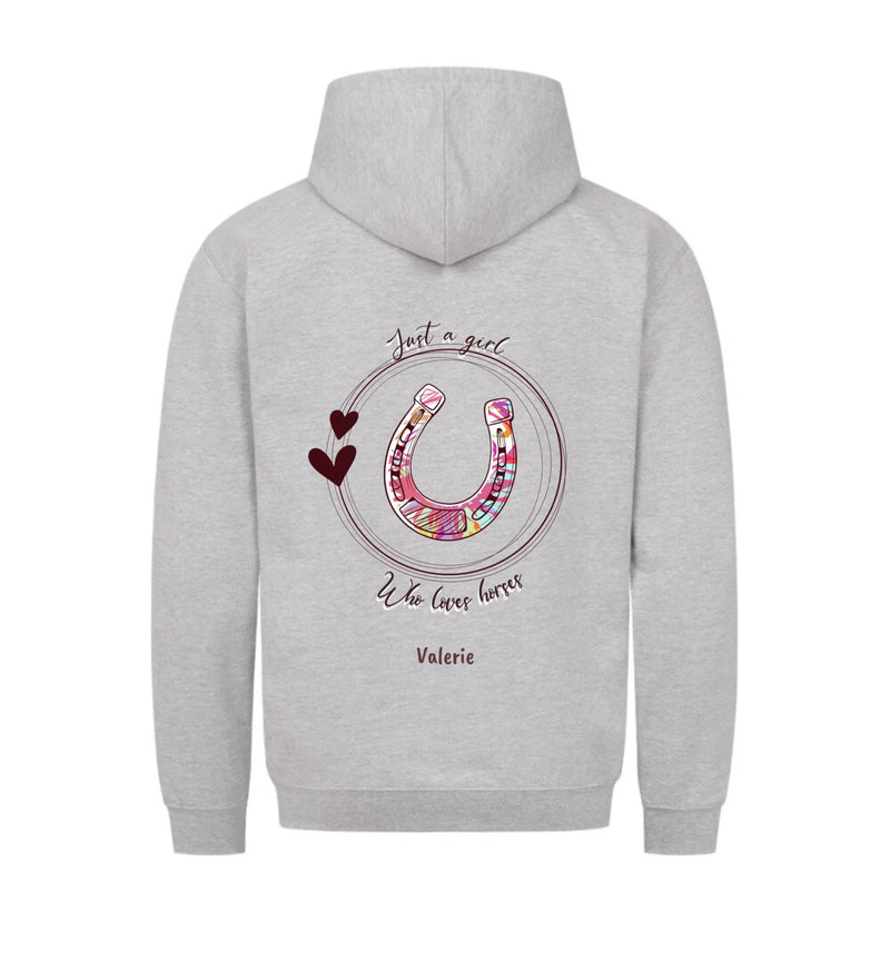 "just a girl" Hoodie Damen