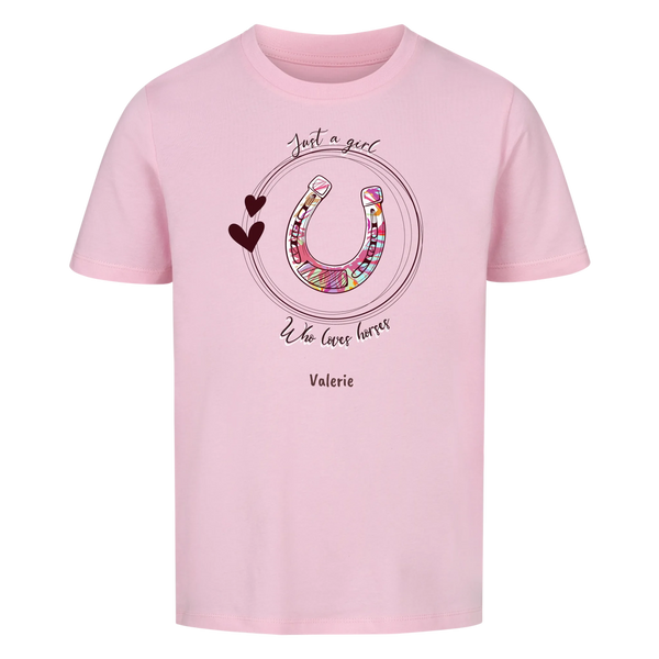 "Pferdemädchen" T-Shirt Mädchen