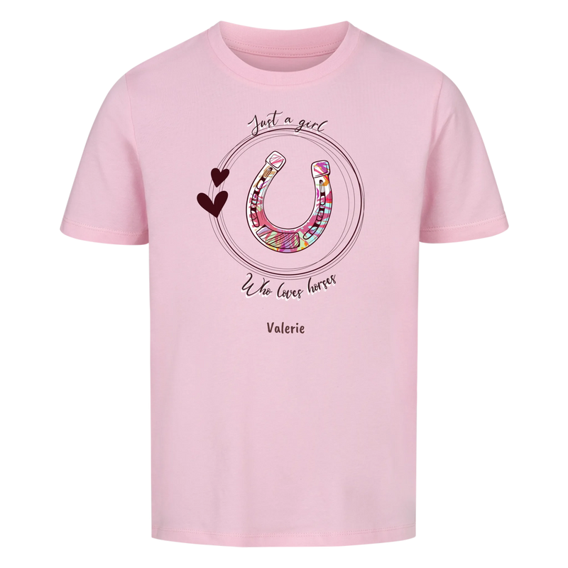 "Pferdemädchen" T-Shirt Mädchen
