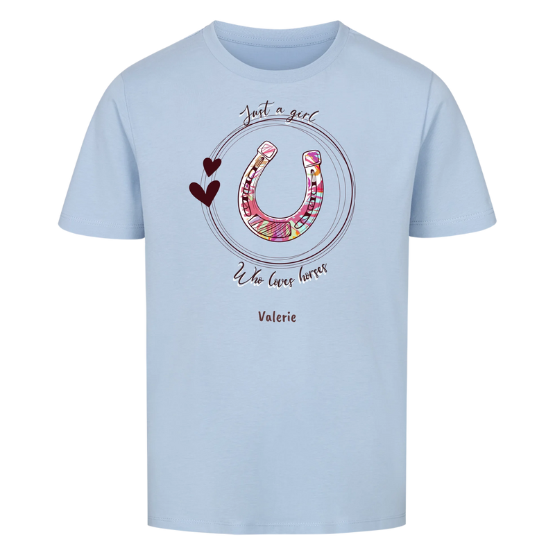 "Pferdemädchen" T-Shirt Mädchen