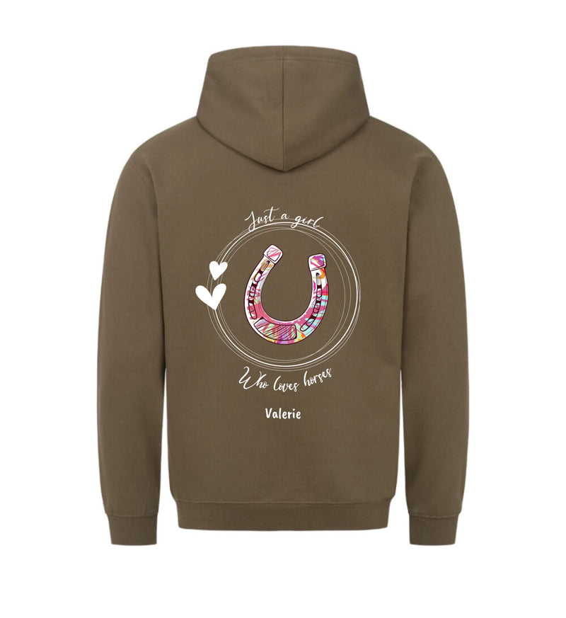 "just a girl" Hoodie Damen