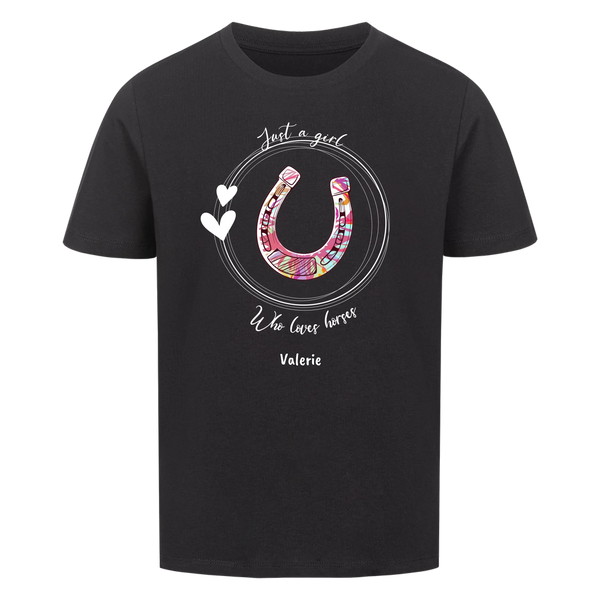 "Pferdemädchen" T-Shirt Mädchen