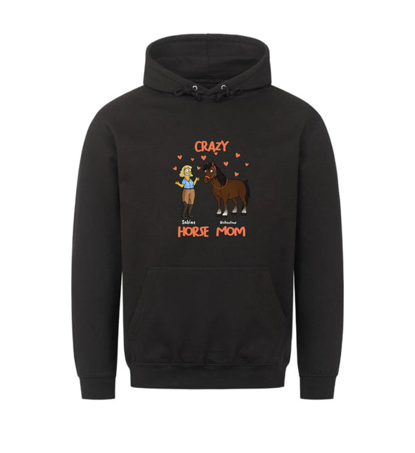 "crazy horse mom" Hoodie Damen (personalisierbar)