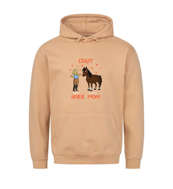 "crazy horse mom" Hoodie Damen (personalisierbar)