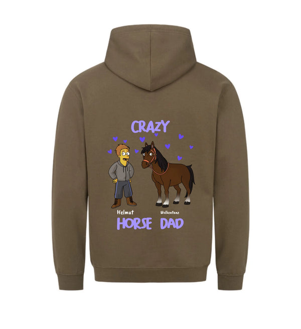 "crazy horse dad" Hoodie Herren (personalisierbar)