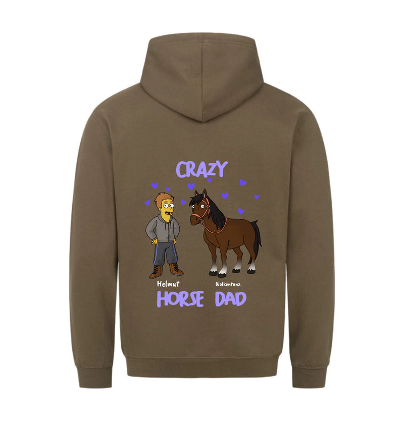 "crazy horse dad" Hoodie Herren (personalisierbar)