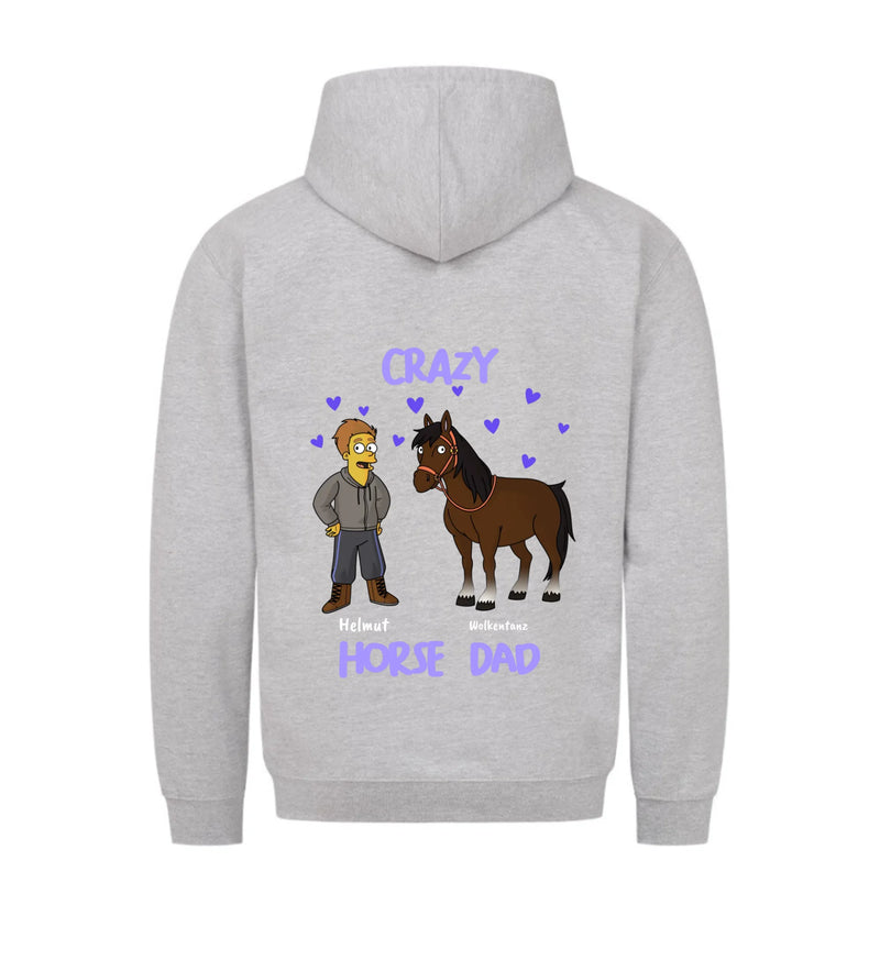 "crazy horse dad" Hoodie Herren (personalisierbar)