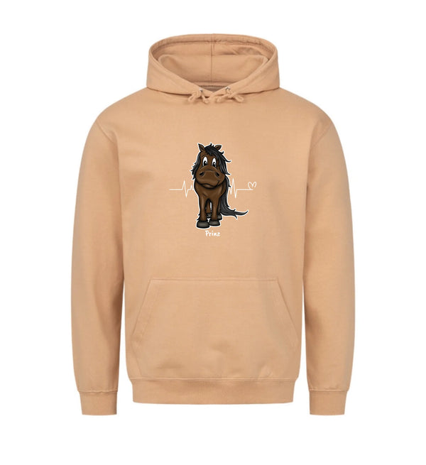 "Herzschlag" Hoodie unisex (personalisierbar)