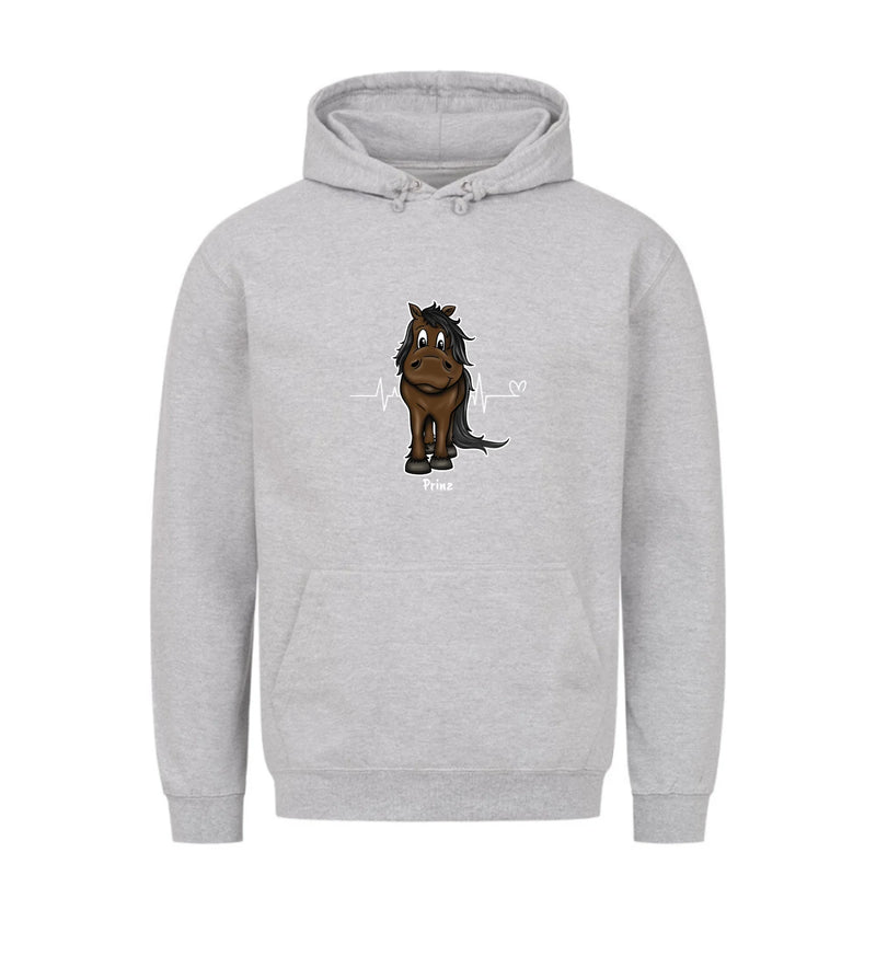 "Herzschlag" Hoodie unisex (personalisierbar)