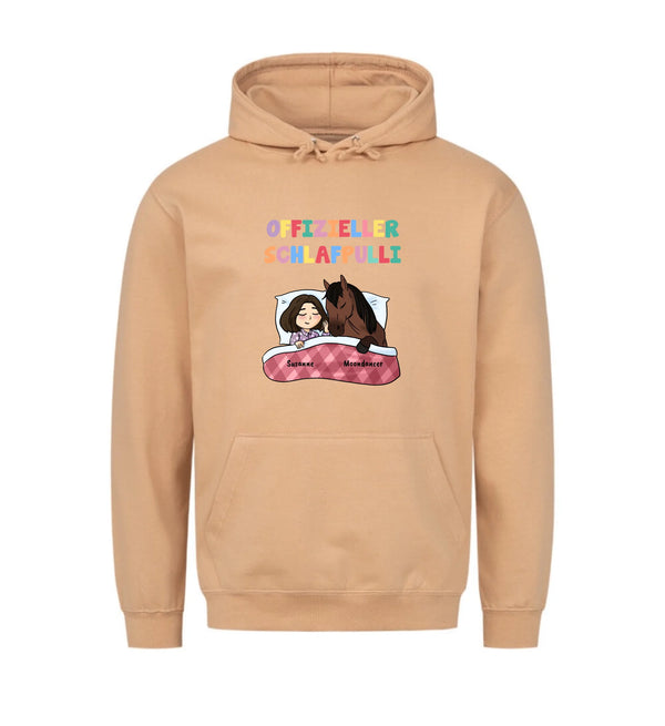 "offizieller Schlafpulli" Hoodie Damen (personalisierbar)
