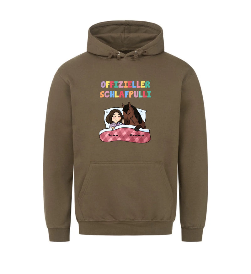 "offizieller Schlafpulli" Hoodie Damen (personalisierbar)