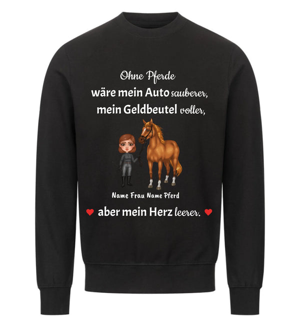 "ohne Pferde" Sweater Damen
