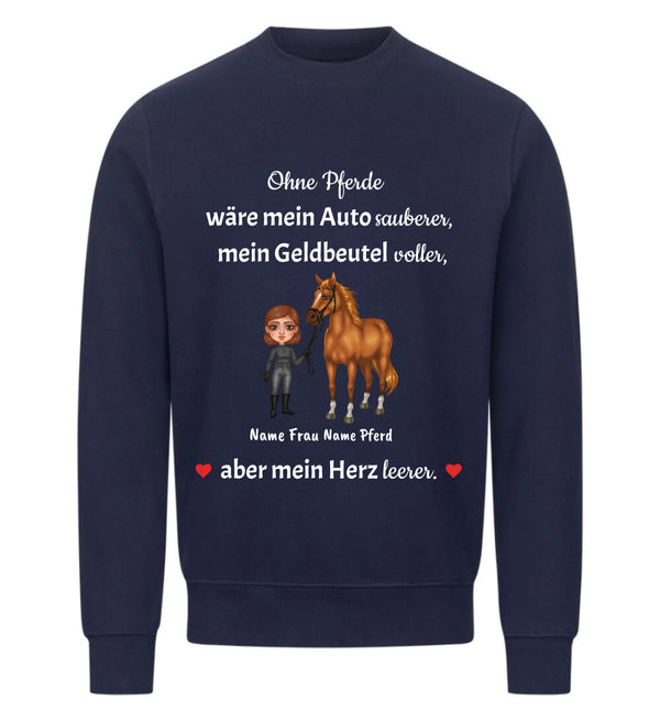 "ohne Pferde" Sweater Damen