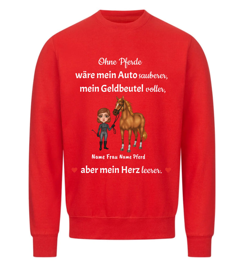 "ohne Pferde" Sweater Damen