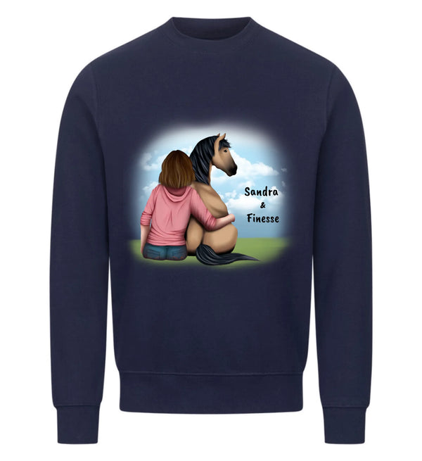"Pferd und Frauchen" Sweater Damen
