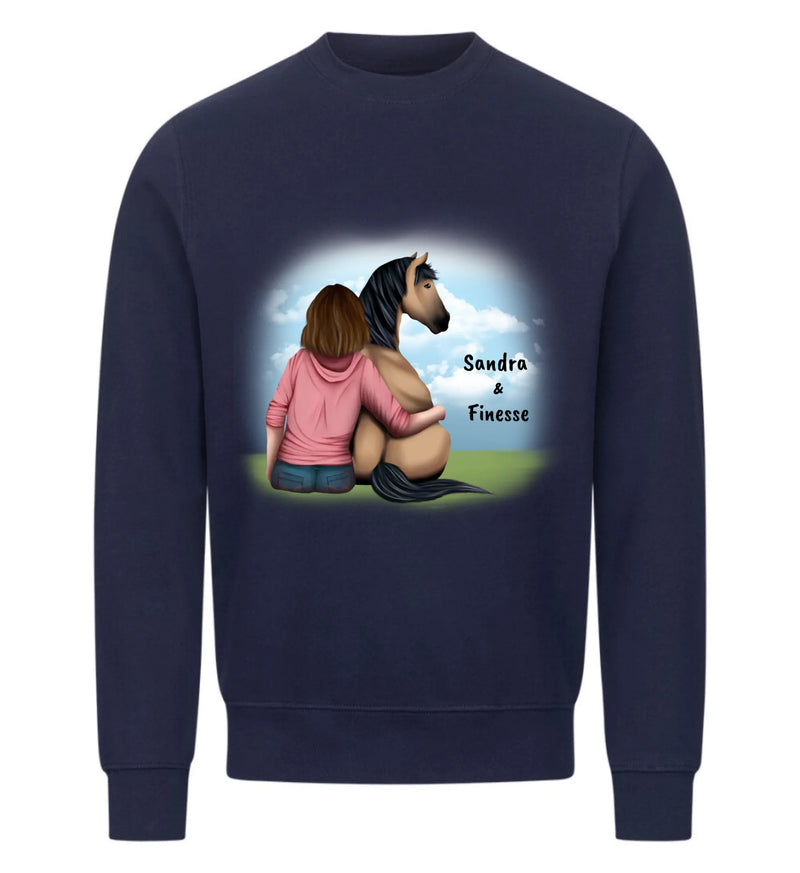 "Pferd und Frauchen" Sweater Damen